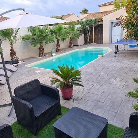 Villa Piscine De La Garrigue Florensac Екстериор снимка